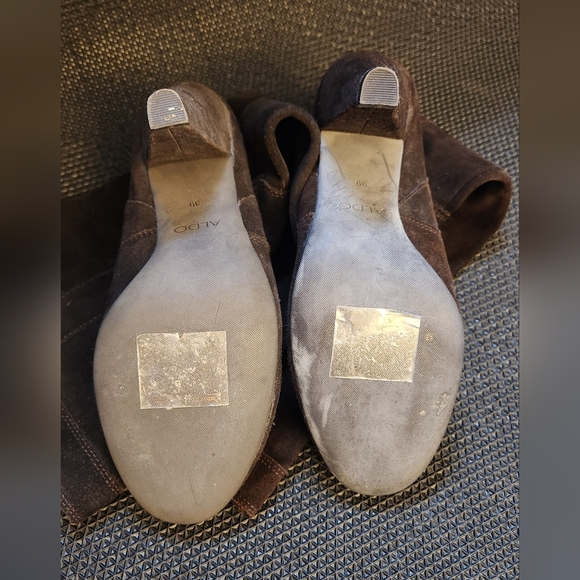 NWOT Aldo Brown Suede leather Boots - Size 39 - Picture 6 of 10